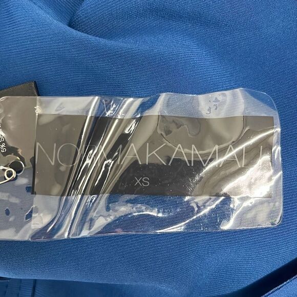 Norma Kamali Cobalt Blue Drop Waist Sleeveless Mini Dress XS Workwear Minimalist - Picture 8 of 13